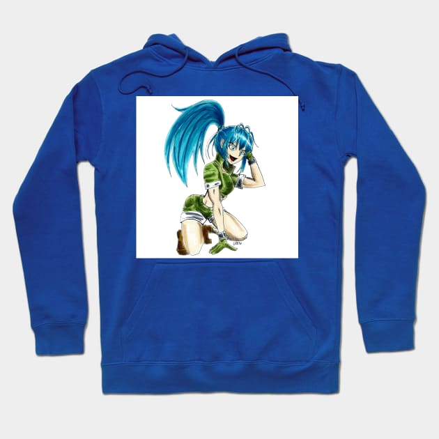 leona heidern in king of fighters Hoodie by jorge_lebeau